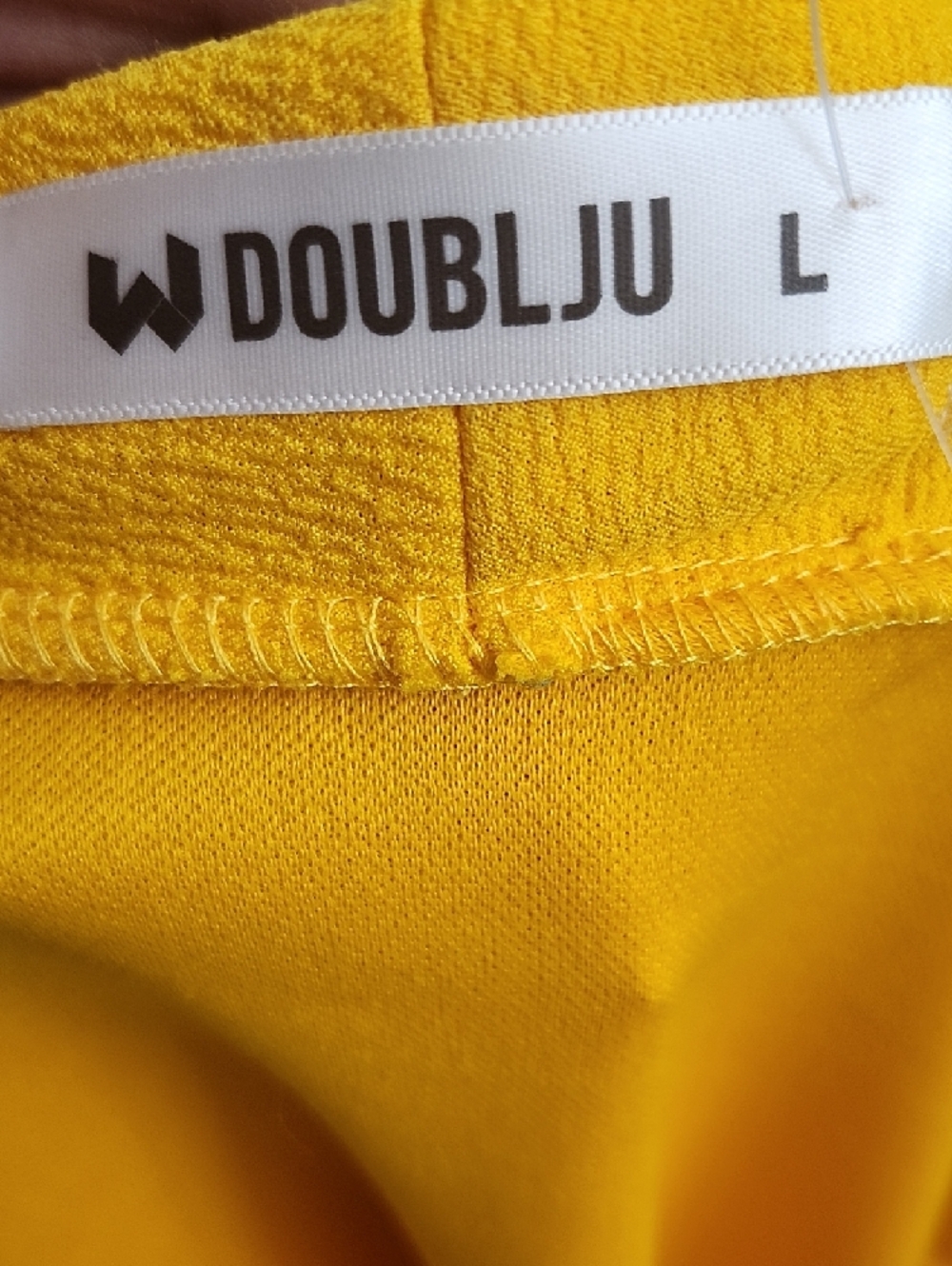 Doublju Yellow Open-Front Ruffle Blazer - Picture 4 of 4